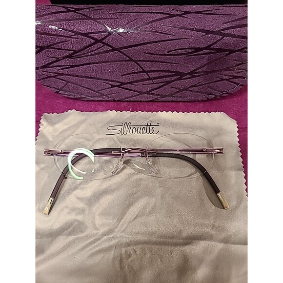 Silhouette Eyeglasses Frames , 5263 40 6054, 40-17-140, Purple, Titanium Excel main image 8